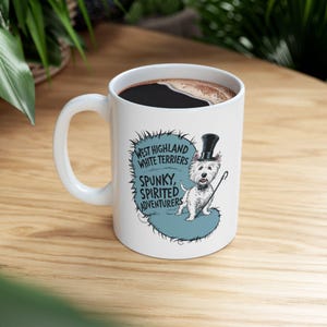 West Highland White Terrier: West Highland White Terrier (Westie) Art on White Ceramic Coffee Mug Cup, Dog Lover Gift for Coffee & Tea Fans
