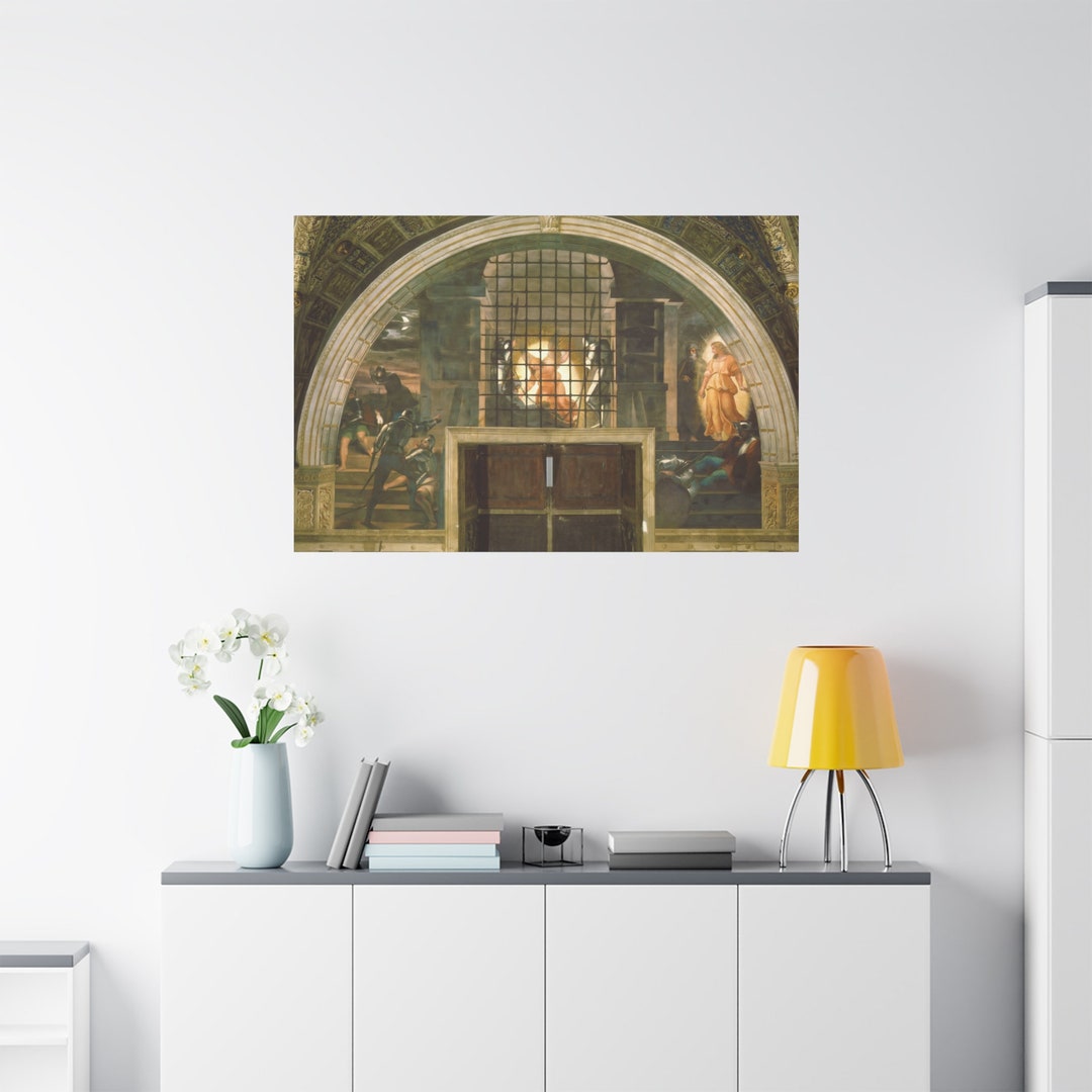 Deliverance of Saint Peter by Raphael Canvas High-quality Wall Art ...