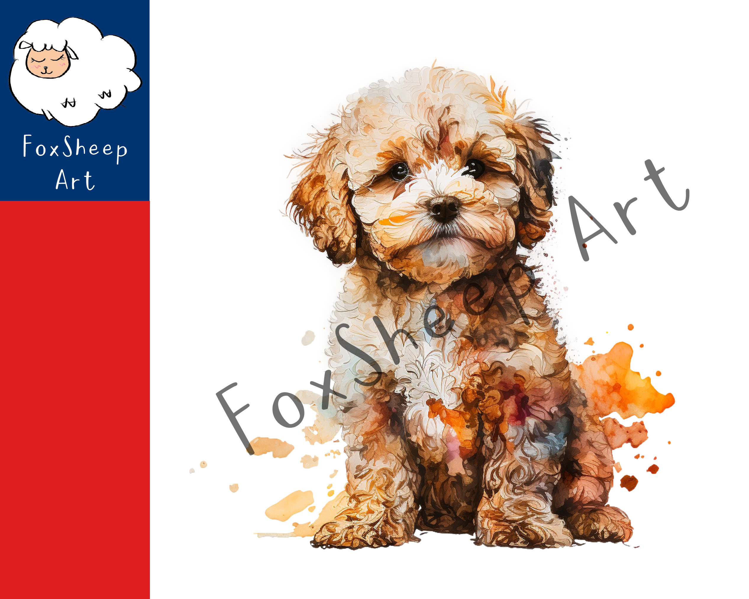 9 Maltipoo Dog Clipart High-quality PNG Image, Print, Paper, Art, Craft ...