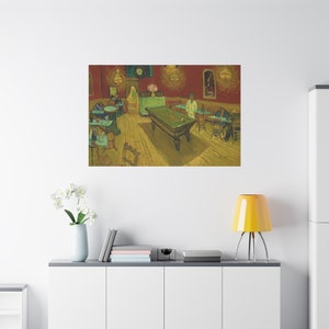The Night Café By Vincent van Gogh Canvas High-Quality Wall Art Painting Print Home Decor Artistic Masterpiece Fine Art Reproduction