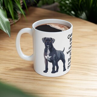 Tazza Da Caffè 325 Ml Con Cane Corso Femmina – Regalo Originale Per Amici E Famiglia