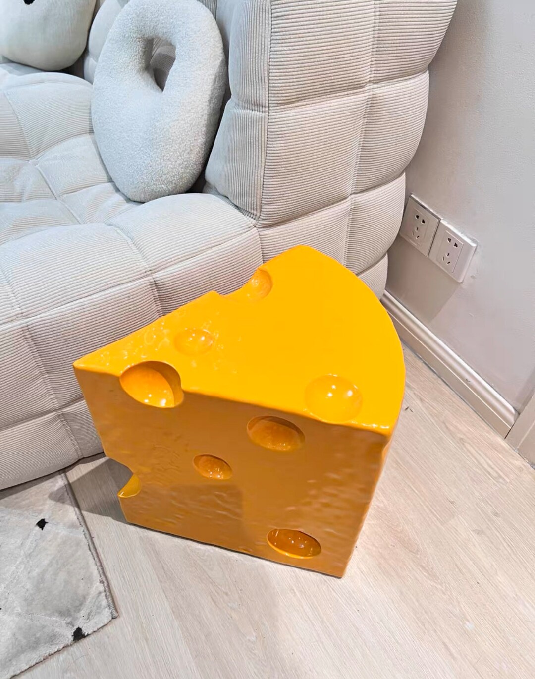 Cheese Stool Home Decor Cheese Coffee Table Furniture Gift Etsy