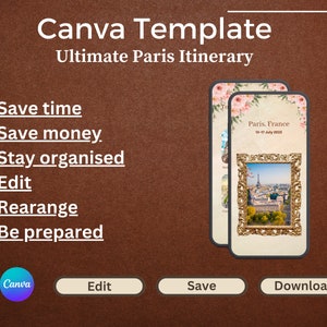 パリ旅行プランナー - iPhone で編集可能なデジタル旅程、旅行ガイド、アクティビティ、レストラン、地図、観光スポット
