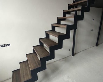 Loft Staircase Modern Stairway And Oiled Ash Tree Treads