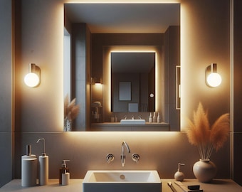 Bathroom Mirror With Touch Led Lights