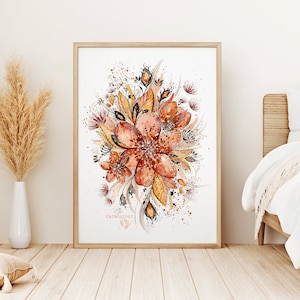 Fleur d'été - Art mural