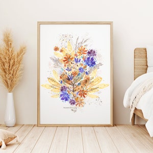 Boeket bloemen "Rio" - Muurkunst
