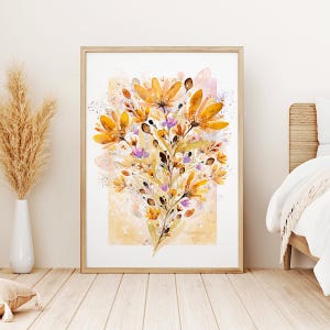 Bouquet de Fleurs : L'Or des Champs Sauvages - Affiche d'Art / Poster d'Art