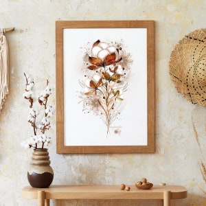 Fleur de Coton - Affiche d'Art