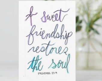 Sweet friendship greeting card