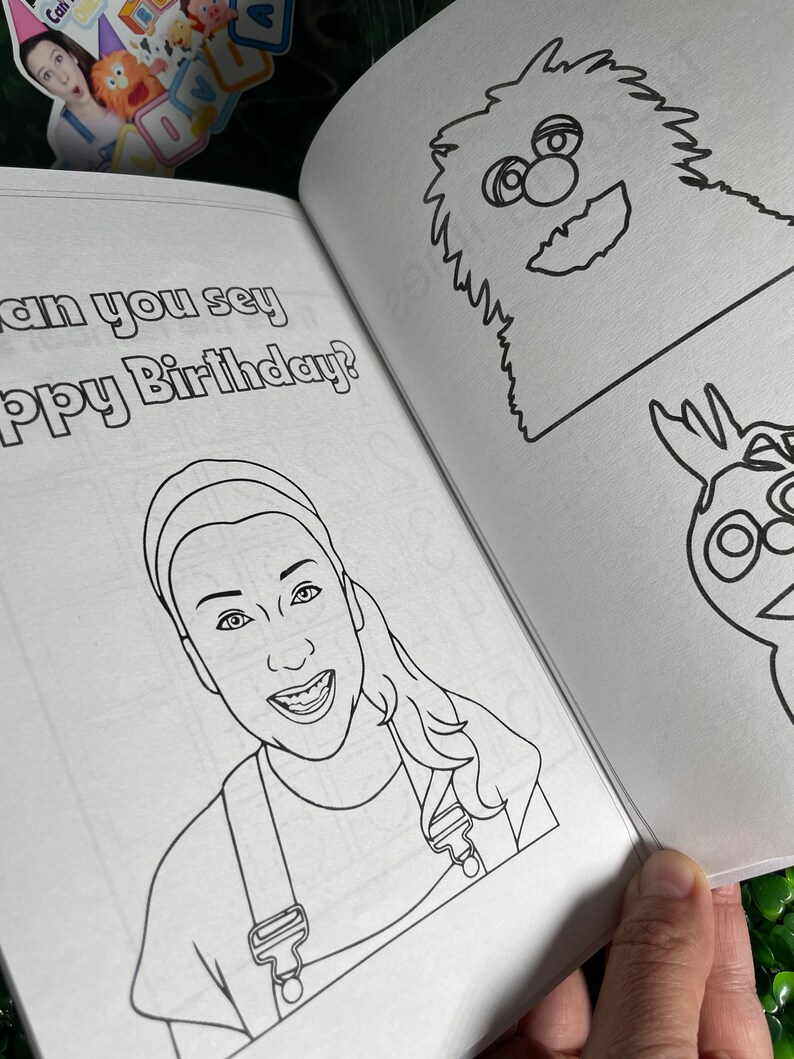 Ms Rachel Coloring Book Ms Rachel Cups Ms Rachel Birthday Etsy
