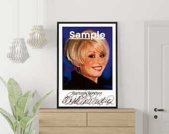 Madonna, Barbara Windsor, Chris Tarrant, Des O'Connor, Set Of 4 Posters, Signature, Digital Download Print, Poster, Printables