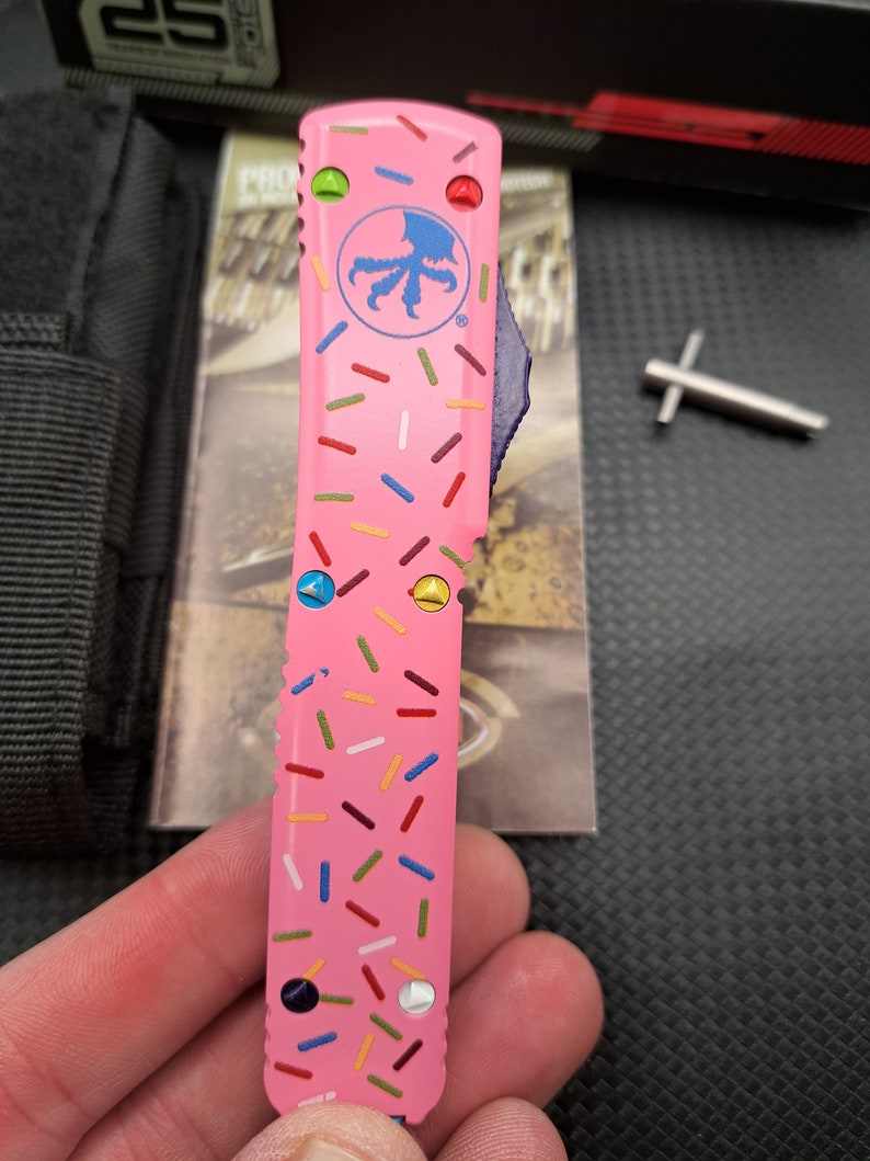 Microtech Donut & Sprinkles Knife Etsy