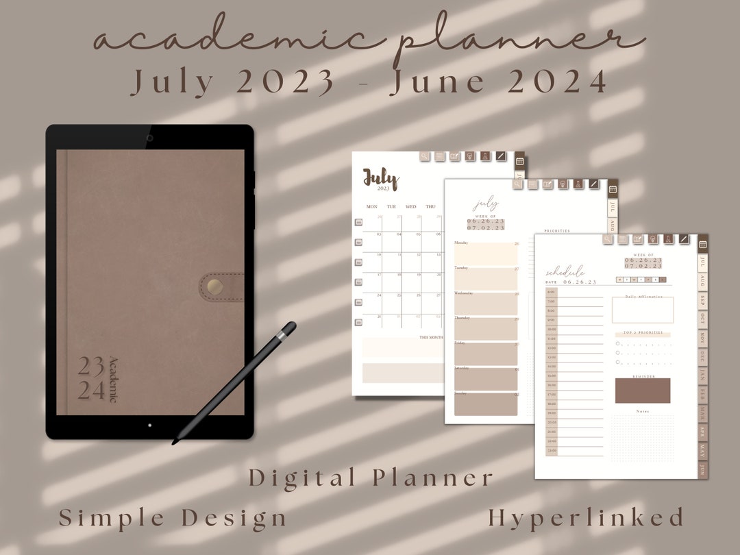 20232024 DIGITAL Planner Academic Samsung Notes Penly Etsy UK