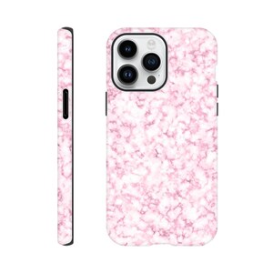 Baby Pink Fluffy Clouds Tough Phone Case,protective mobile cover,Samsung Galaxy S23-20 & iPhone 14 13 12 11 X XR XS plus/pro/max/mini/ultra