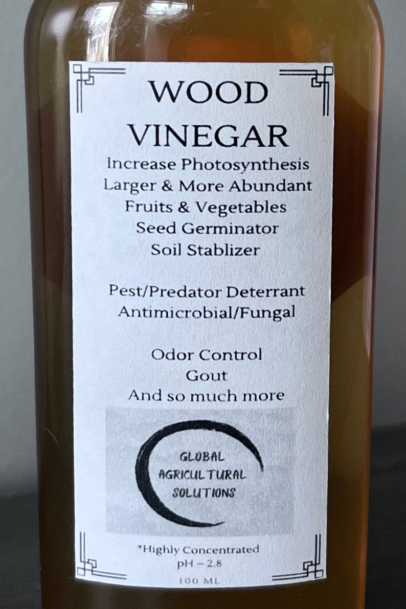 Wood Vinegar 100ml Etsy