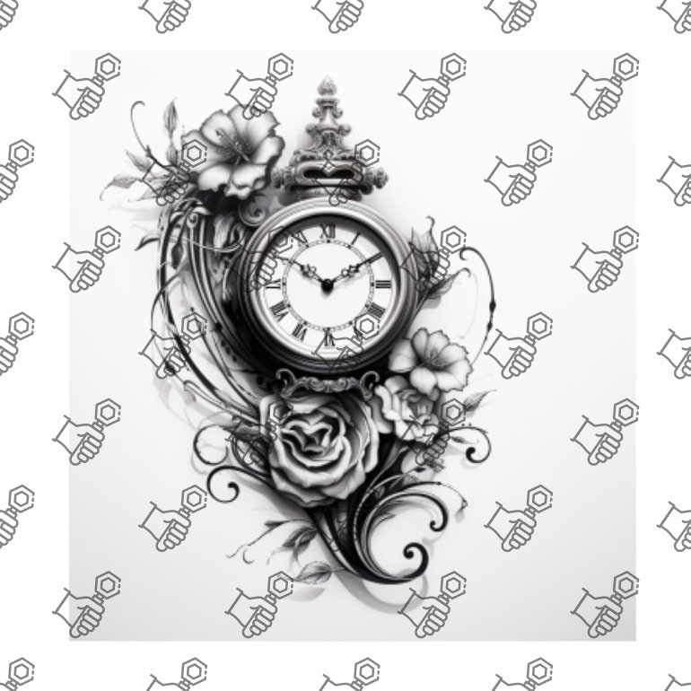 25 Classic Birth Clock Tattoos  Design Inspiration  Tattoo Glee