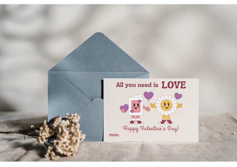 Retro Vintage Aesthetic Valentine's Day Cards - Nostalgic Love ...