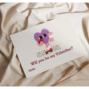 Set of 4 Retro Aesthetic Valentine's Day Cards - Vintage Love Greetings, Nostalgic Romance, Instant Download, Printable