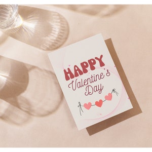 Cartão estético retrô de dia dos namorados - saudações de amor vintage, romance nostálgico, download instantâneo, para impressão, cartão postal de dia dos namorados