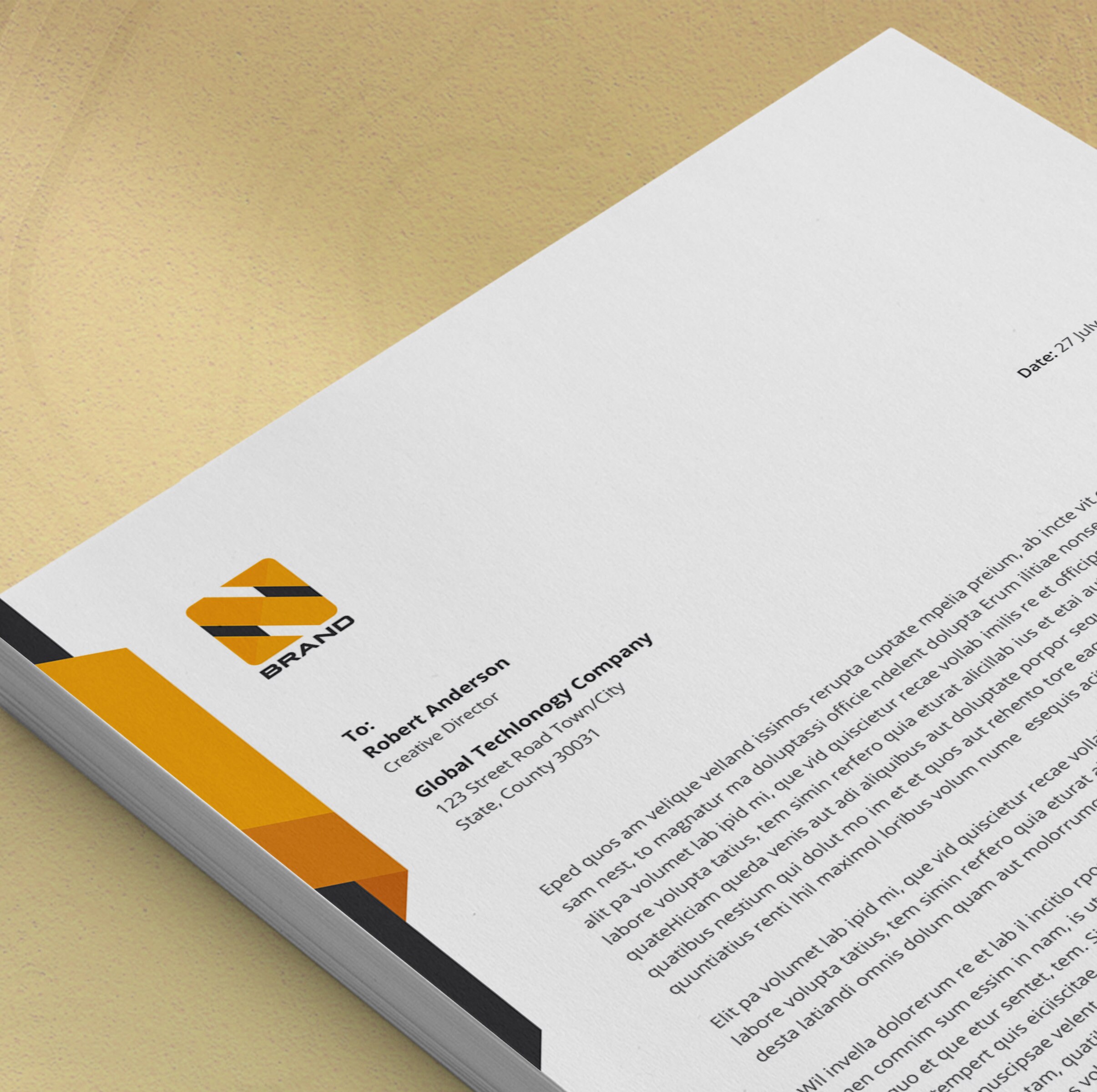 Editable Business Letterhead Template: Canva, Word, Photoshop ...