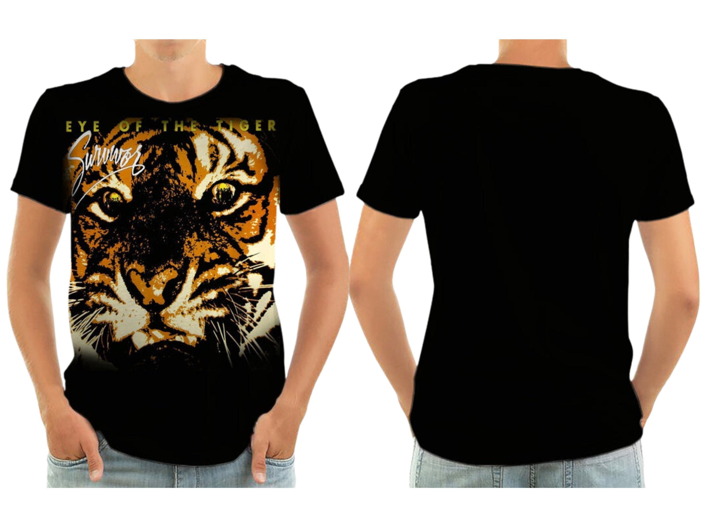 Eye of the Tiger - Survivor (lyrics) v.1 | Essential T-Shirt