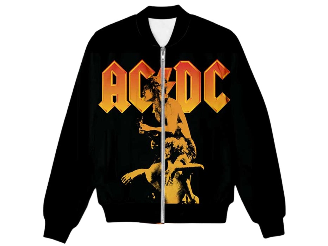 Bomber Jacket Inspired by ACDC the 70s 80s and 90s Rock - Etsy