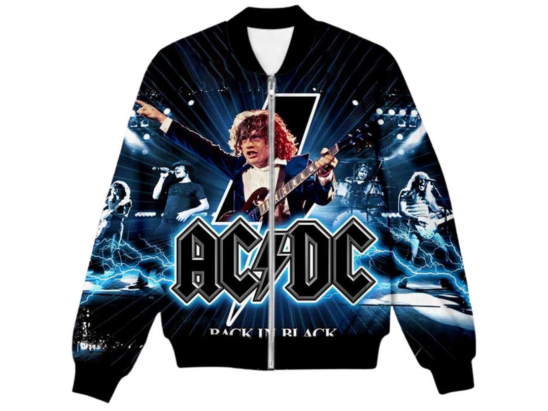 Bomber Jacket Inspired by ACDC the 70s 80s and 90s Rock - Etsy