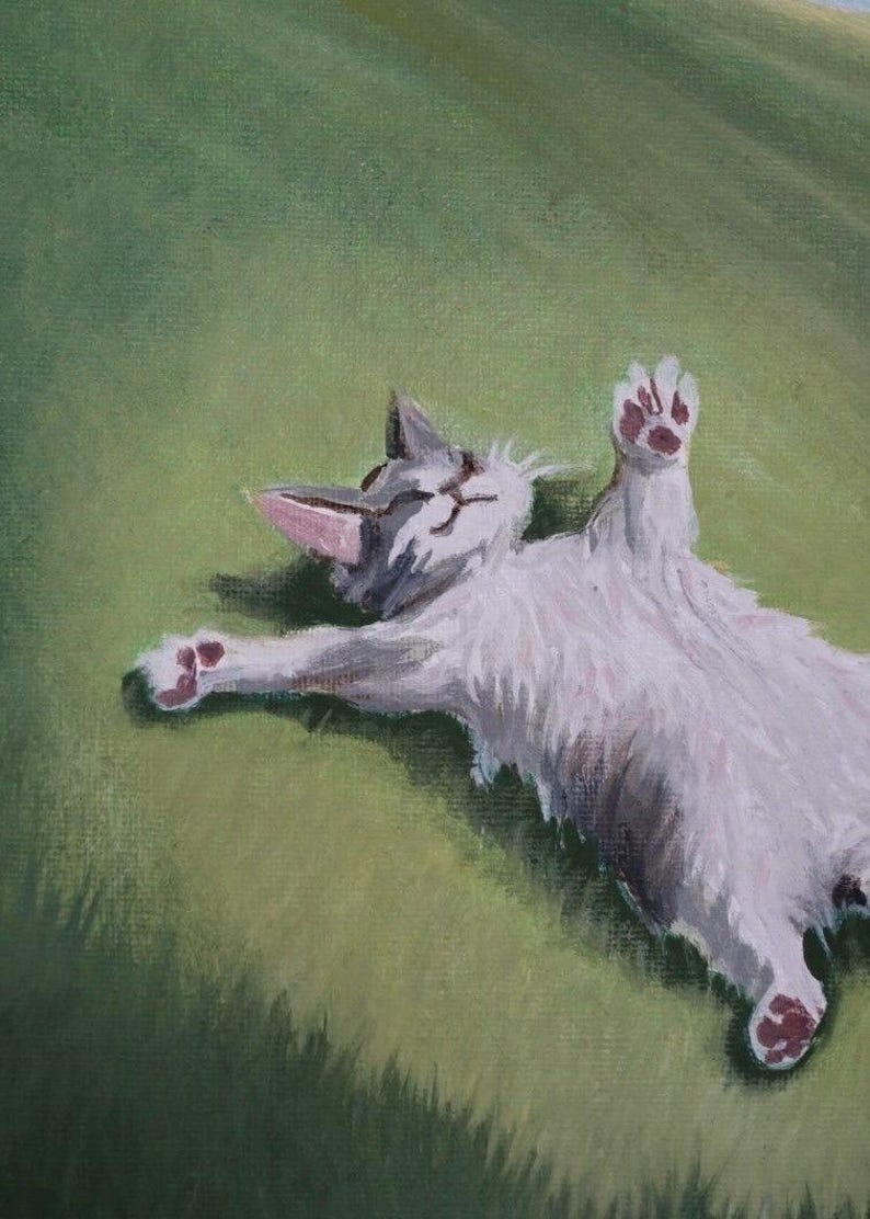 Oljemålning inspirerad av Studio Ghibli bild 3
