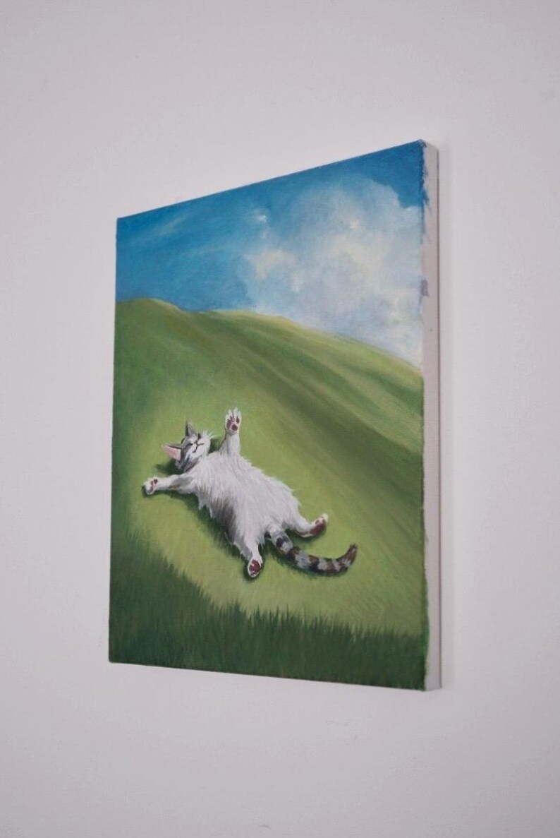 Oljemålning inspirerad av Studio Ghibli bild 2