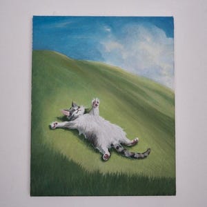 Oljemålning inspirerad av Studio Ghibli bild 1