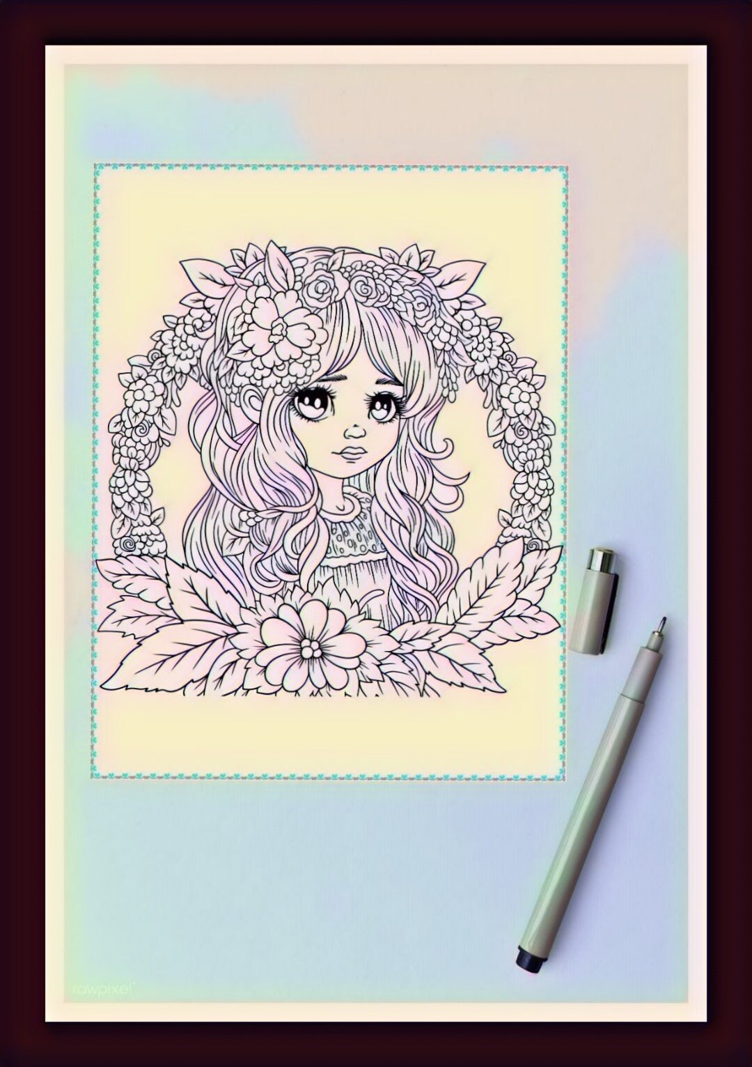 Anime Princess Coloring Page/ Digital Download - Etsy