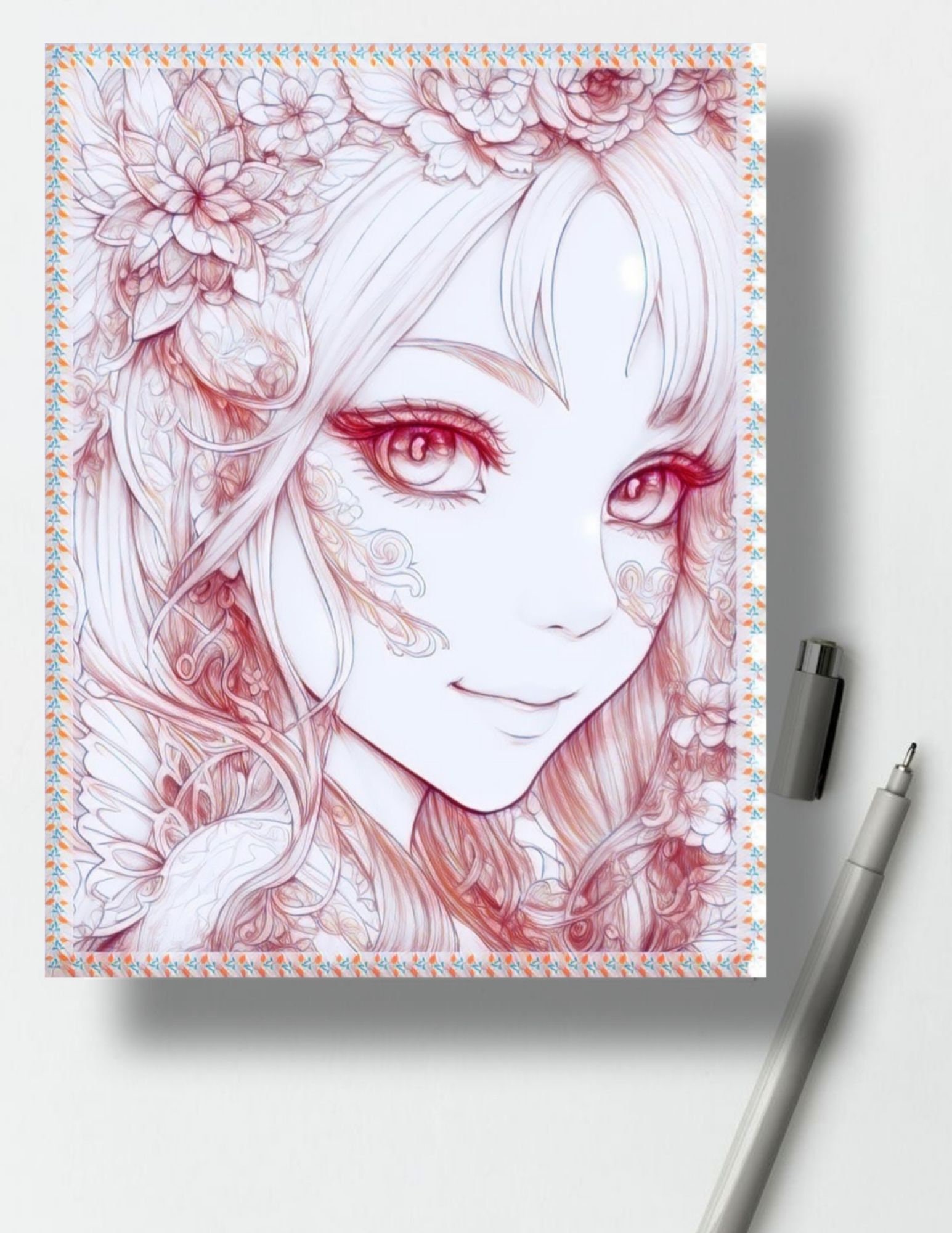 Anime Princess Coloring Page/ Digital Download - Etsy