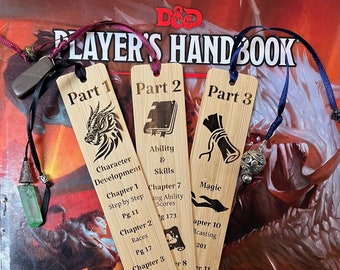 D&D Fifth Edition (5E) Players Handbook bookmarks