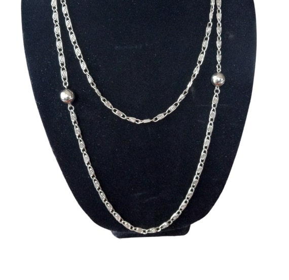 Fancy Link Silver Necklace