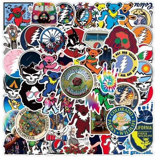 50pc Grateful Dead Sticker Lot #1