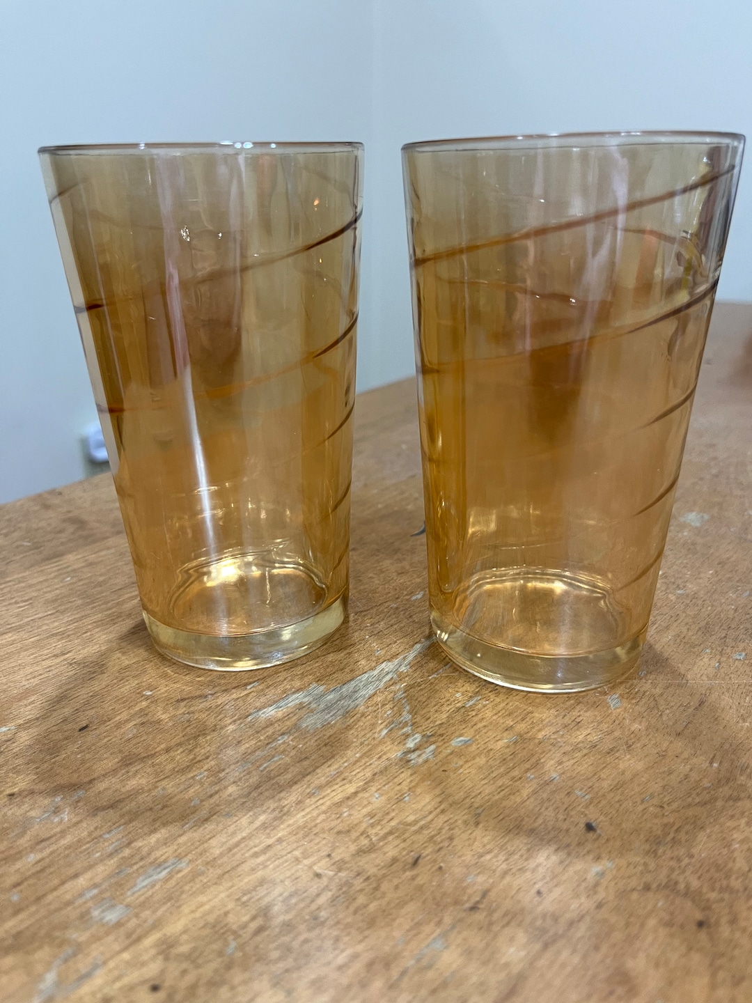 Fantastic-Not-Plastic Tall Glasses in Marigold