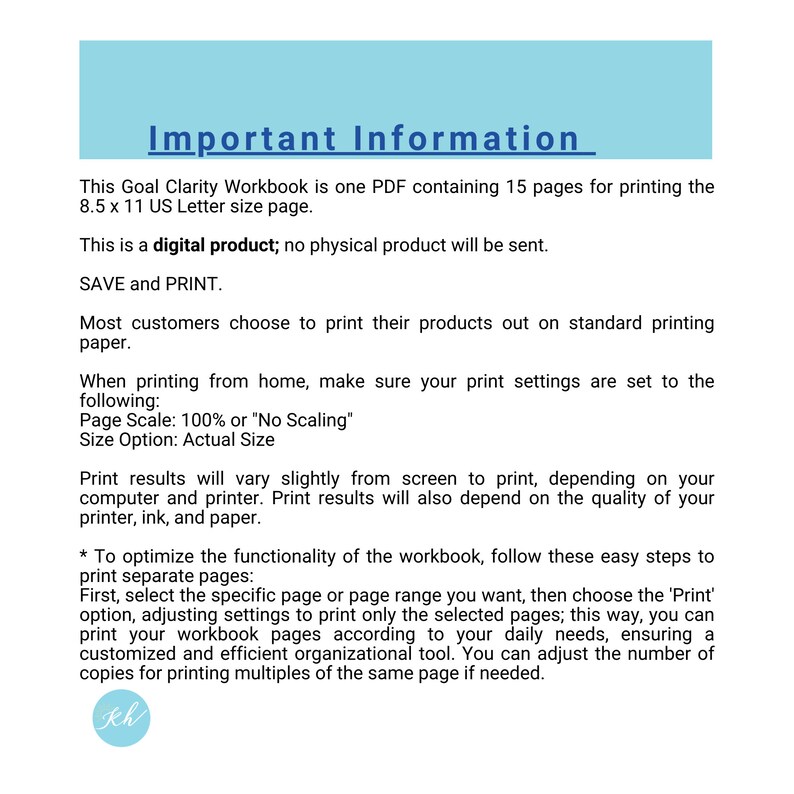 Printable Goal Clarity Workbook |PDF |goal Setting| Personal ...