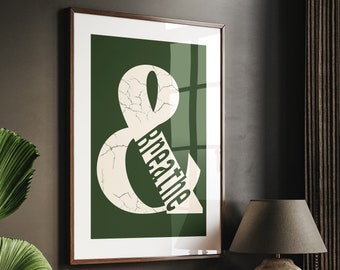 Typografie print muur kunst afdrukbare trendy woonkamer decor kamer esthetische posters coole prints modern interieur print uniek huis retro