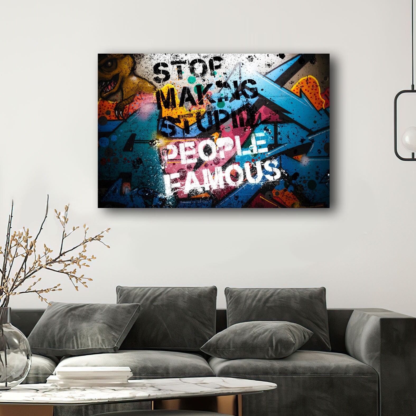 Street Slang Graffiti Poster Quote Graffiti Canvas Famous Etsy