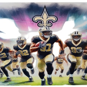 New Orleans Saints metal tin wall decor