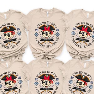 Custom Disney Pirates Family cruise Shirts, Disney Pirates of Caribbean Shirt, Pirate T-shirt, Mickey and Minnie Disney Cruise Shirt, 400203