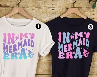 In My Mermaid Era Shirt, Cute Mermaid Shirt, Mermaid Birthday Girl Gift, Mama's Little Girl Shirt, Cute Toddler Gifts, 100077