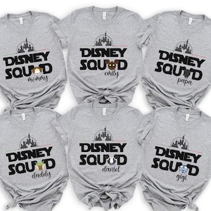 Personalized Disney Squad Shirt, Custom Disney Shirt, 2025 Disney Family Shirt, Disney Trip Shirt, Mickey & Friends Matching Shirt, 100941