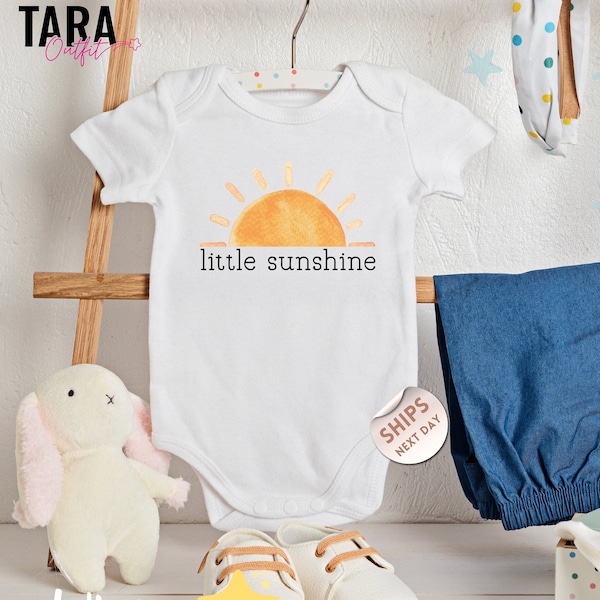 Little Sunshine Baby Romper, Sun Baby Bodysuit, Gender Neutral Baby Clothes, Unisex Baby Bodysuit, Boho Clothes, Baby Shower, 2000095