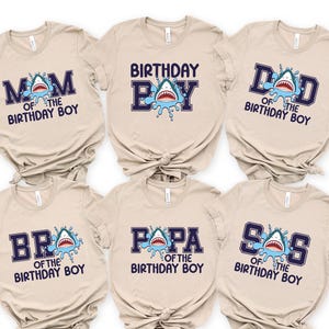 Bersonalized Shark Birthday Boy Family Matching Shirts, Custom Baby Shark, Baby Shark Birthday Outfit, Family Shark Shirt, 100938