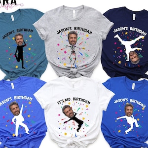 Funny Birthday Shirt, Birthday Photo Shirts, Matching Birthday Party Group Shirt, Custom Face Birthday Shirt, Custom Photo Shirt, 100338
