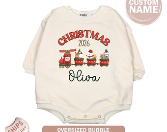Personalised First Christmas Baby Onesie®, Cute Christmas Baby Gift, 1st Xmas Baby Onesie®, Baby Shower Gift, 2001033