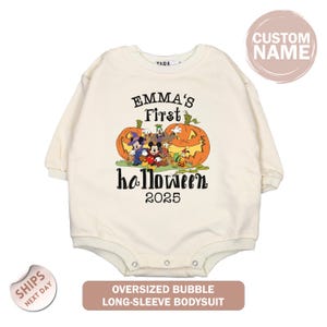 Personalized Disney First Halloween Baby Onesie®, Disney 1st Halloween Outfit, Halloween Announcement, Baby Shower Gift, 2001109
