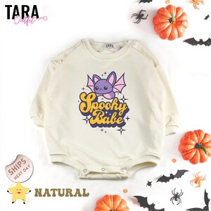 Spooky Babe Sweater, Halloween Romper, Fall Baby Bodysuit, Baby Outfit , Spooky Romper, Boo Bodysuit, Baby Gift , Baby Shower Gift , 2000251